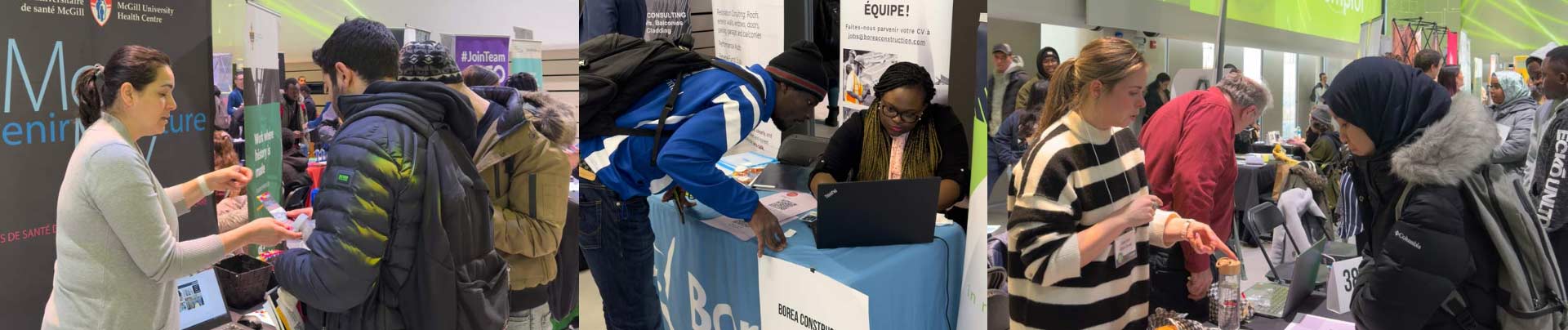 Bande image de de la foire de l'emploi à La Cité